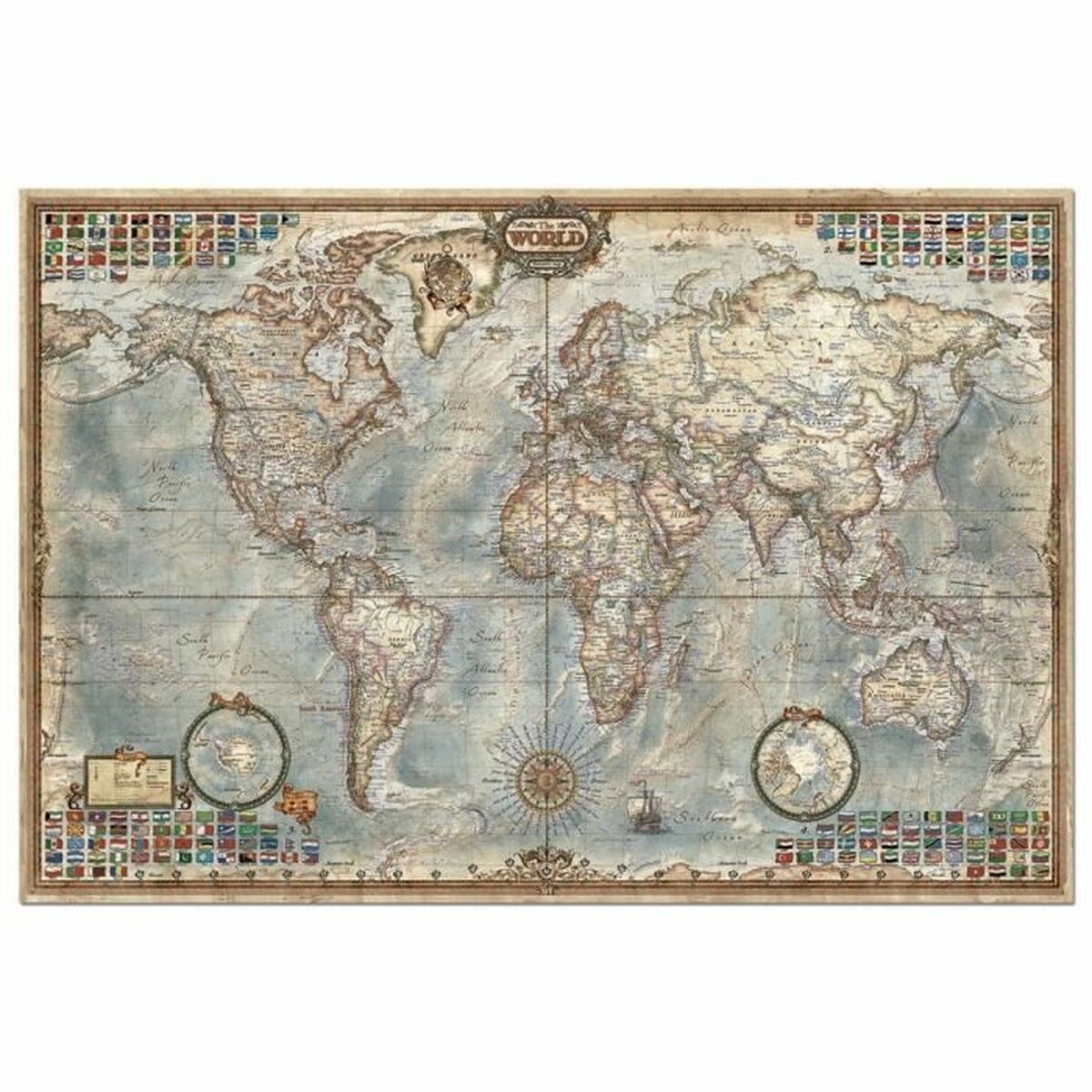 Головоломка Educa 14827 World Map 4000 Предметы-3