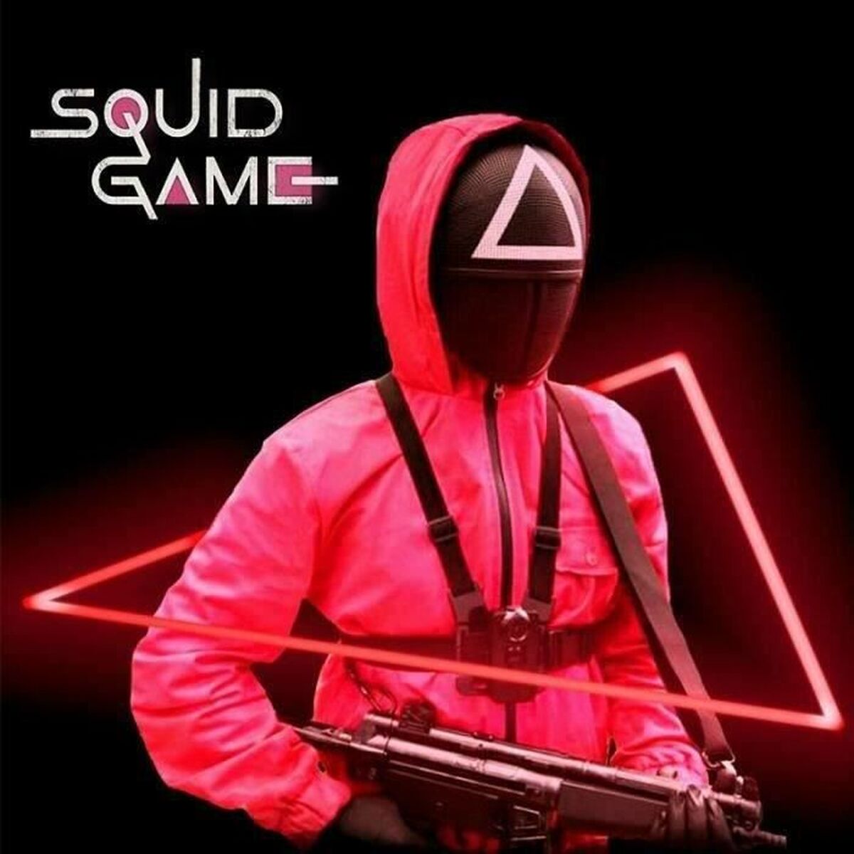 Маска Squid Game Triangle Soldier Аксессуары для костюмов-3