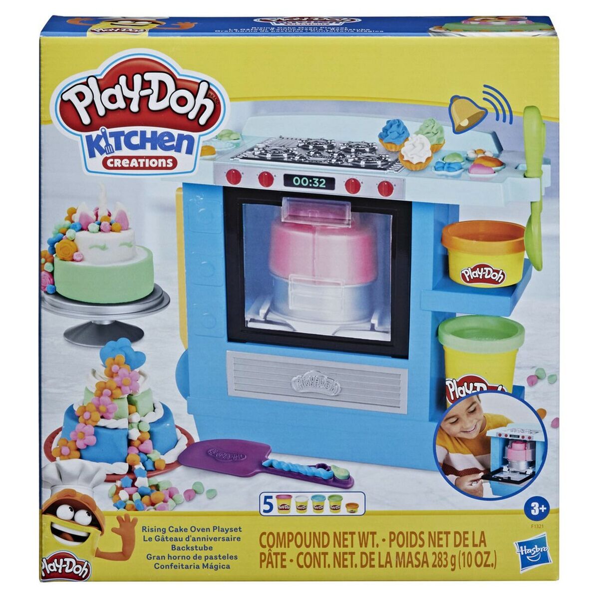 Playdoh Rising Cake Oven Hasbro F1321 White Multicolored-2