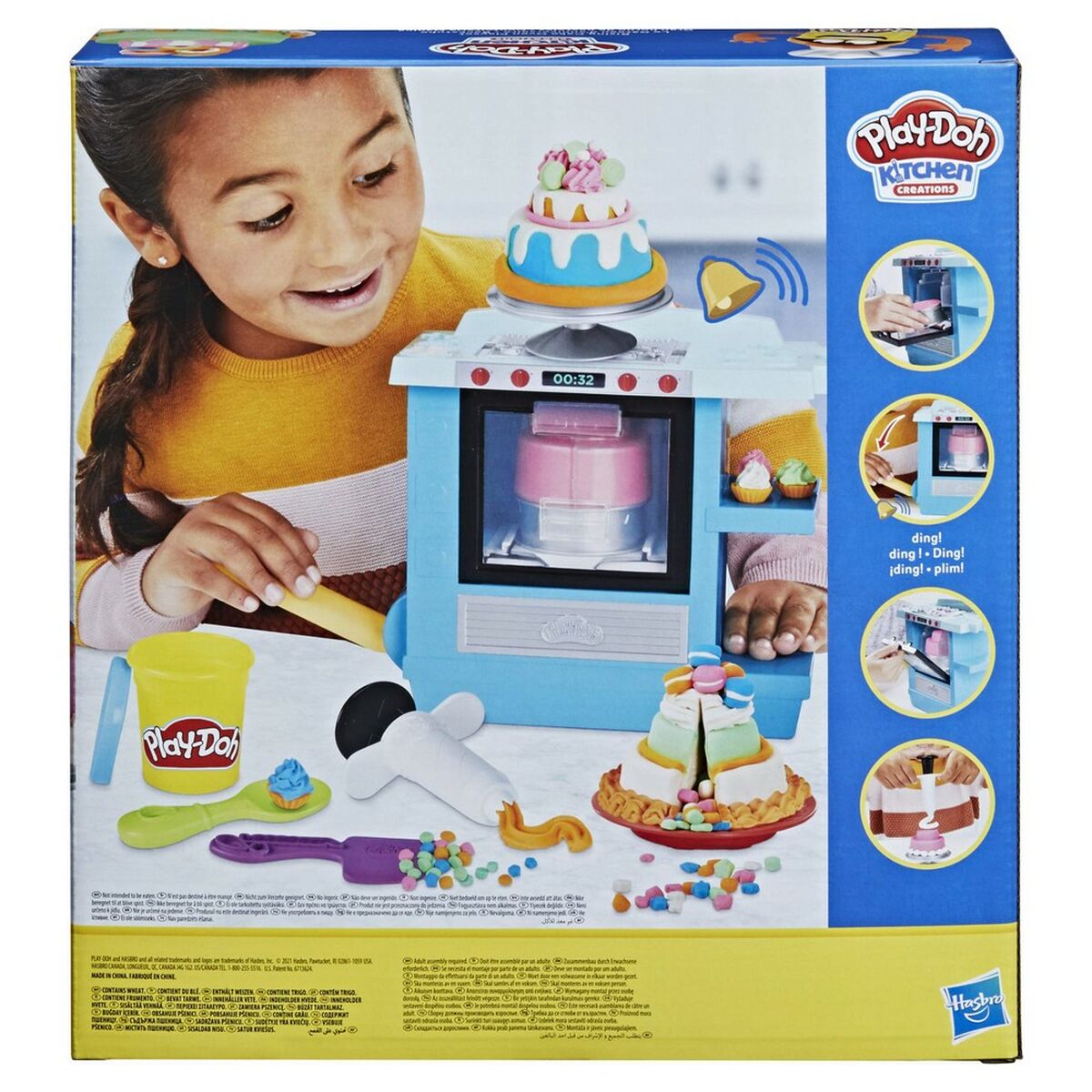 Playdoh Rising Cake Oven Hasbro F1321 White Multicolored-4