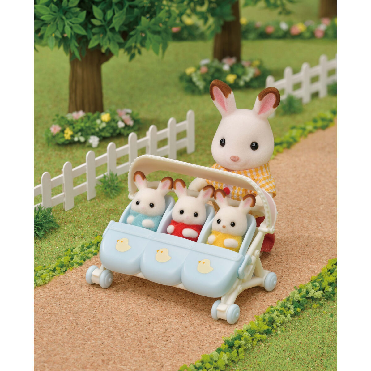 Playset Sylvanian Families The Triple Stroller-2
