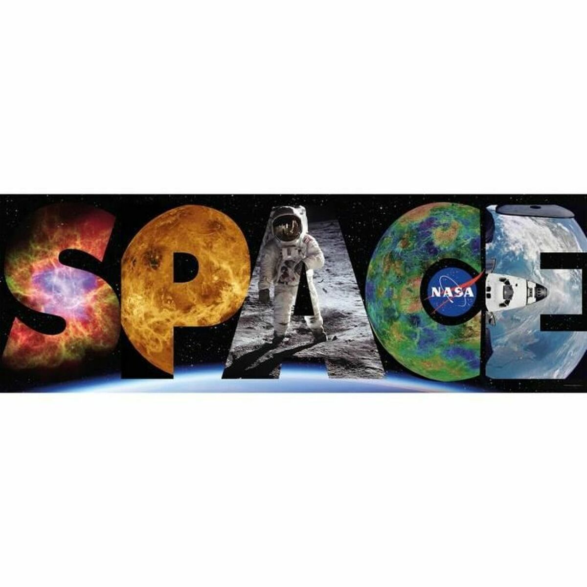 Головоломка Clementoni Panorama Nasa 1000 Предметы 98 x 33 cm-2