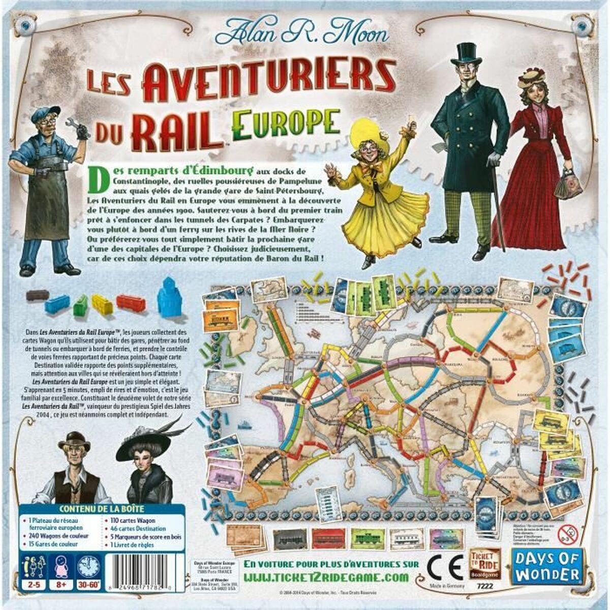 Настольная игра Asmodee The Adventurers of Rail Europe (FR)-2