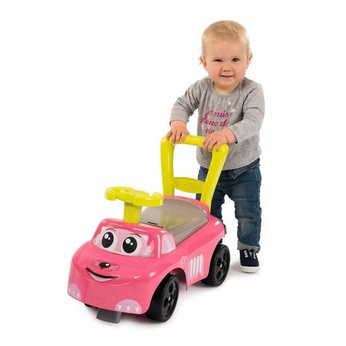 Машинка-каталка Smoby Child Carrier Pink-2