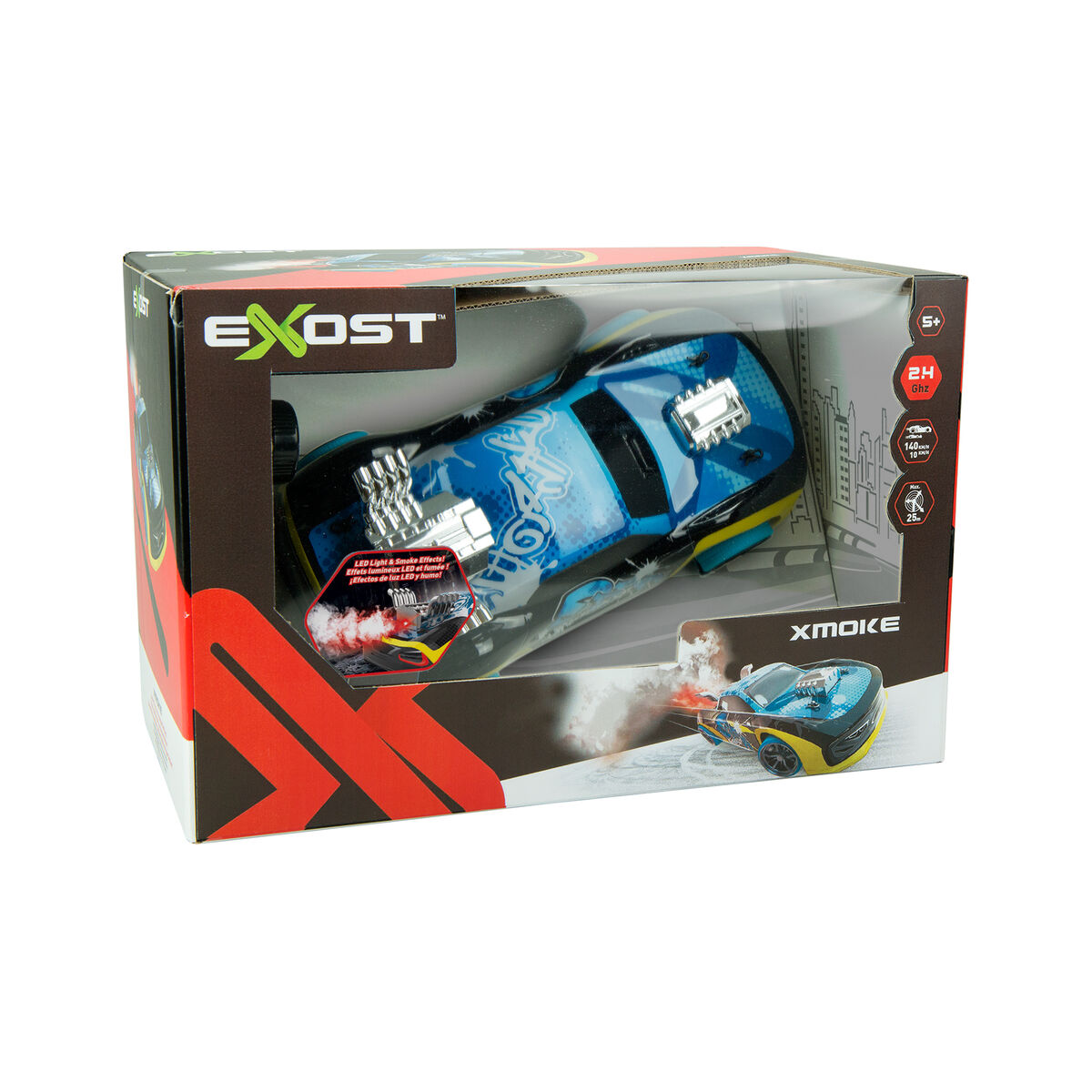 Машинка на радиоуправлении Exost RC Xmoke Streetcar Разноцветный-5