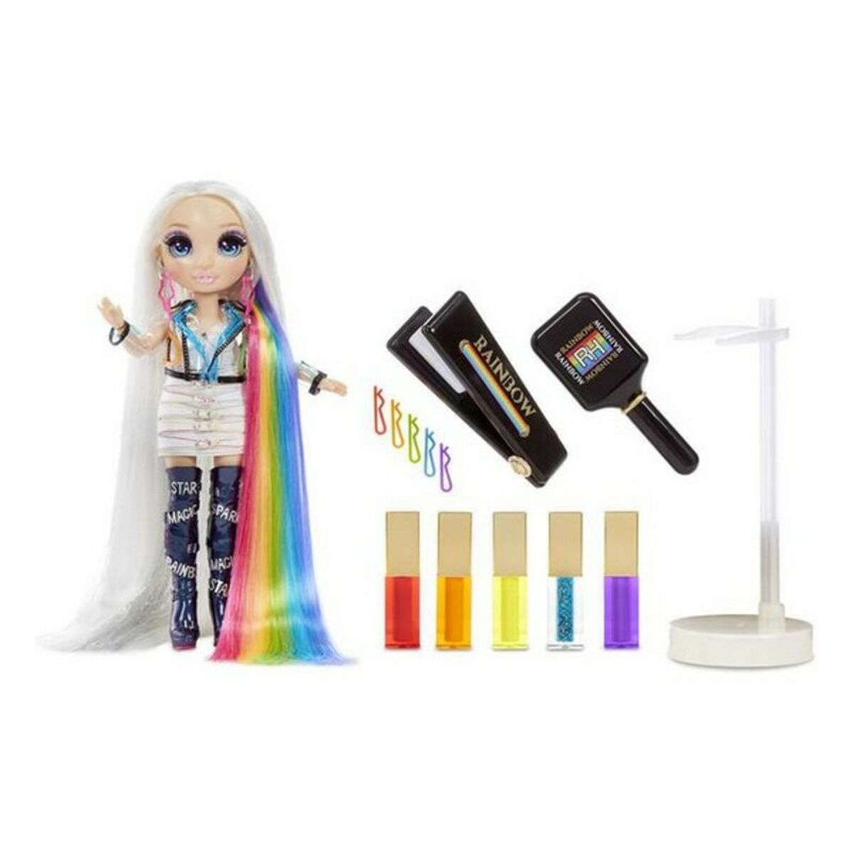 Playset Rainbow Hair Studio Rainbow High 569329E7C 5-в-1 (30 cm)-8