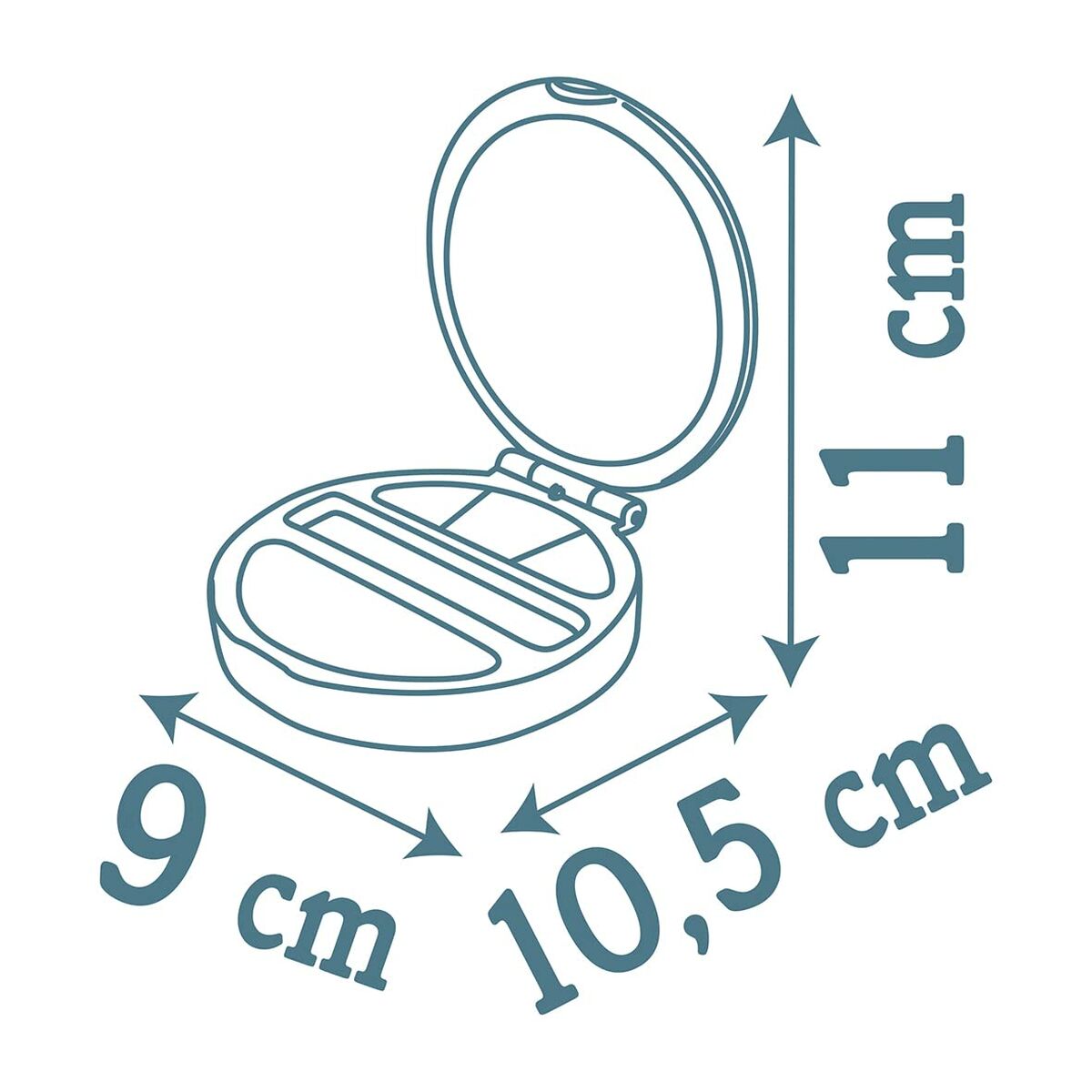 Детский макияж Smoby My Beauty Powder Compact Серый-3