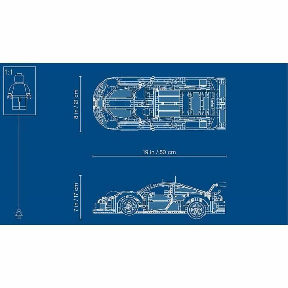 Строительный набор   Lego Technic 42096 Porsche 911 RSR         Разноцветный-5