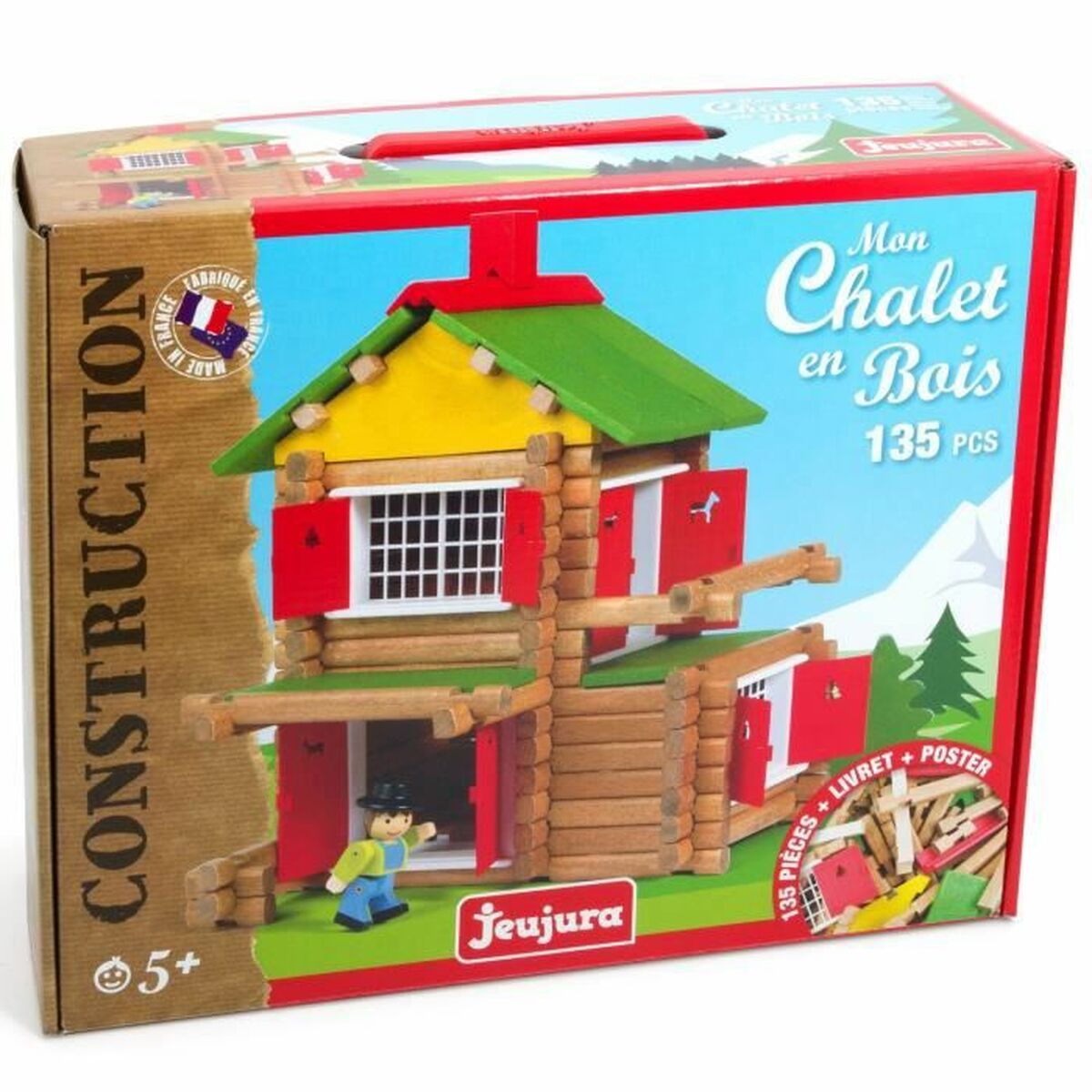 Playset Jeujura My Wooden Chalet 135 Items-2
