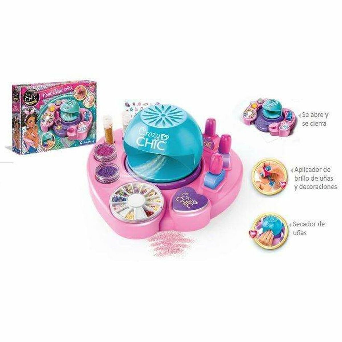 Маникюрный набор Clementoni Cool Nails Art Разноцветный-3