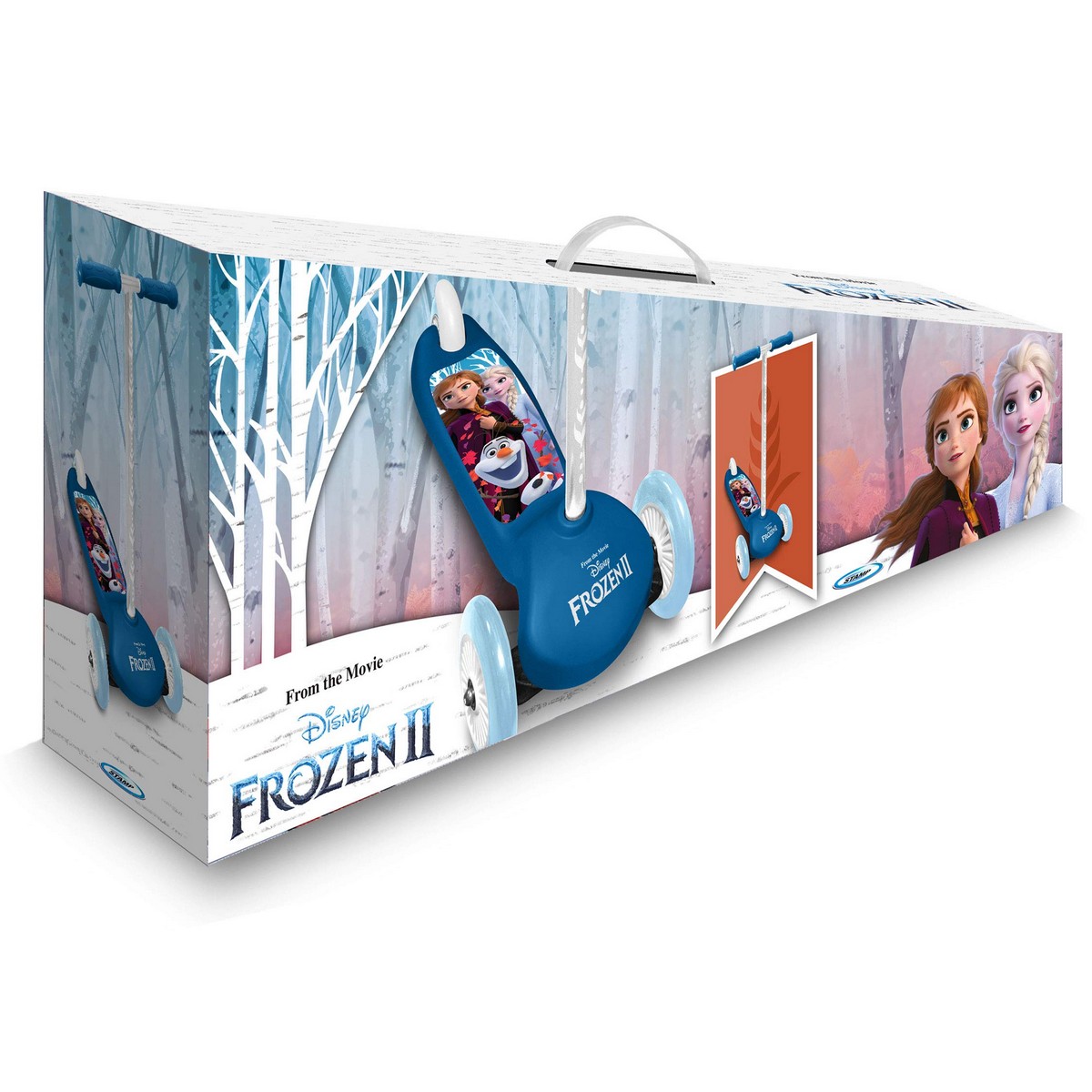 Скейт Frozen Queen Of The Snow Колесики x 3 Синий Детский Пластик-3