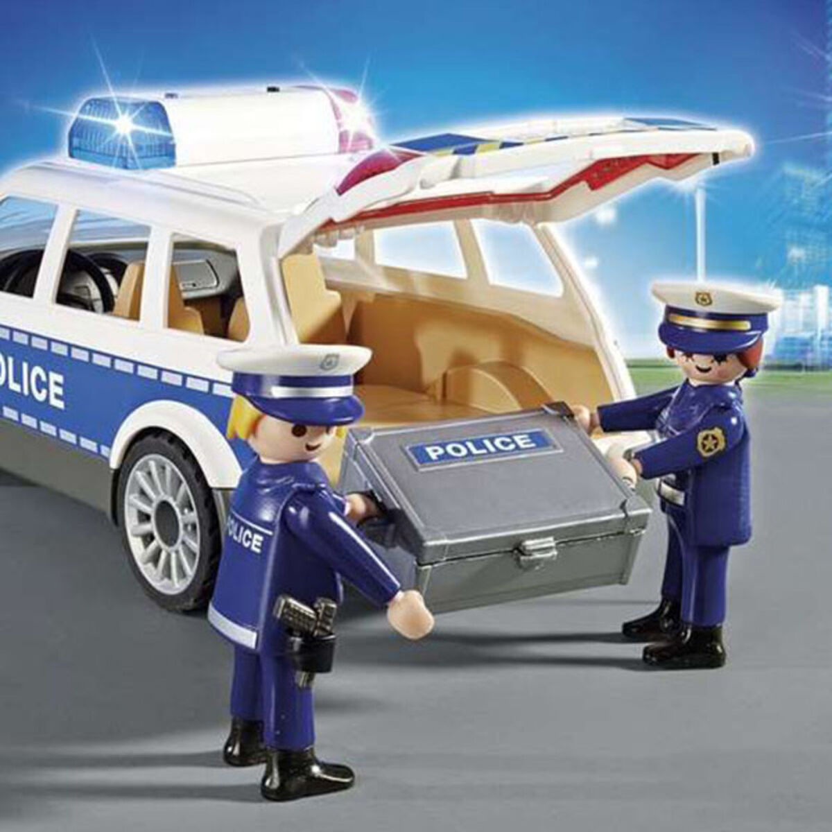 City Action Police Playmobil Squad Car with Lights and Sound-3