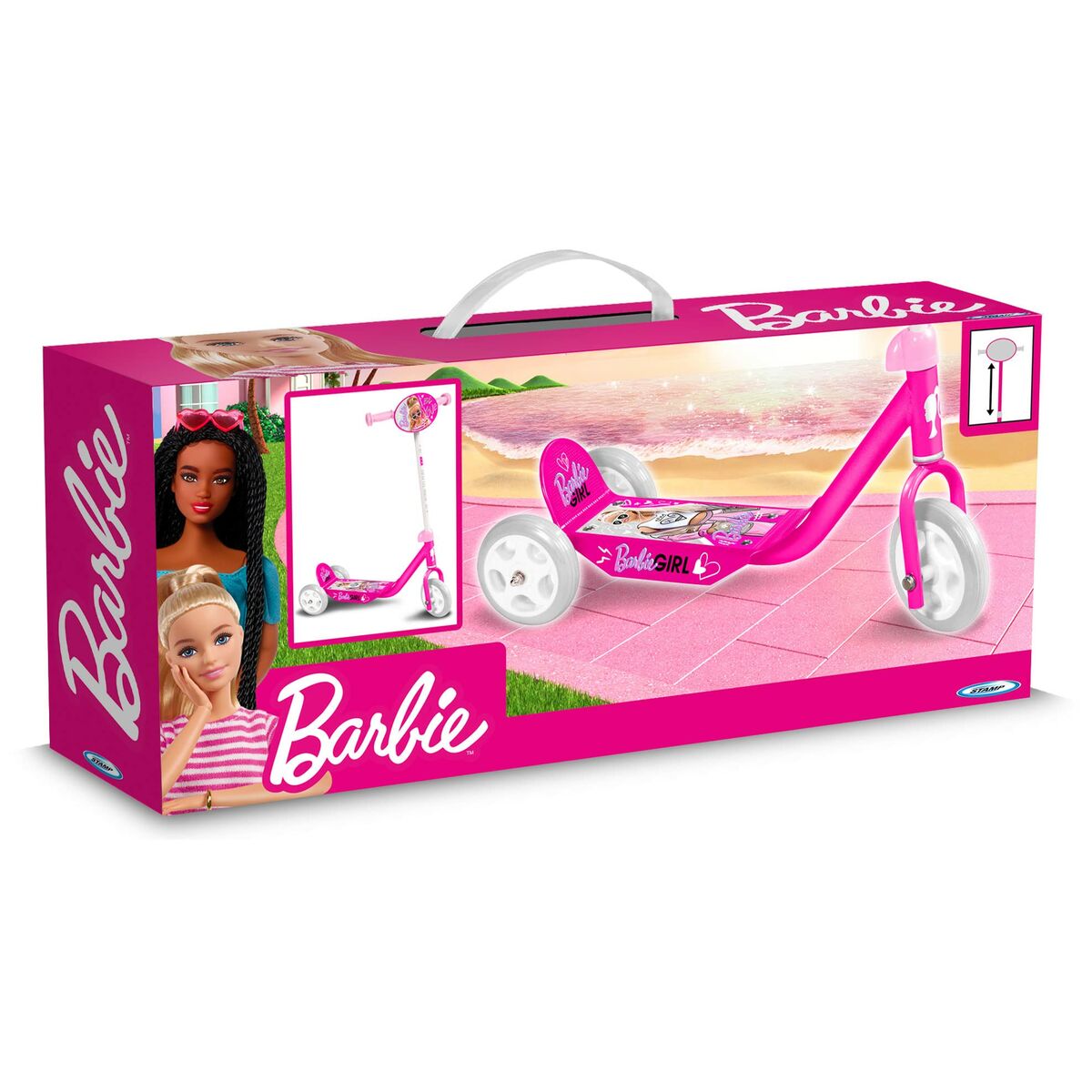 Скейт Barbie Розовый PVC-2