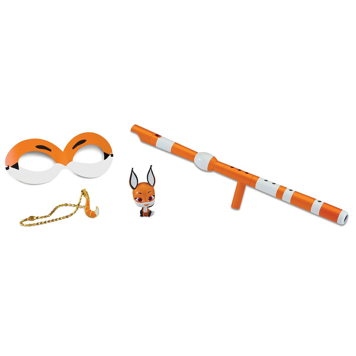 Disfraces de mascarada para niños Miraculous: Tales of Ladybug & Cat Noir Transformation Set - Rena Rouge Naranja 4 Artículos-5