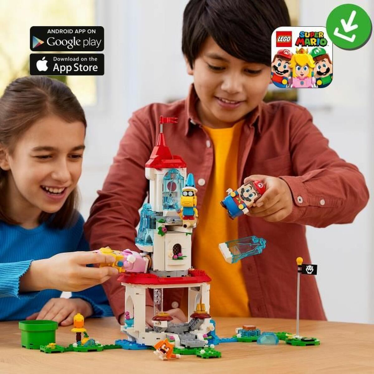 Строительный набор Lego 71407 Super Mario The Frozen Tower and Peach Cat Costume-4
