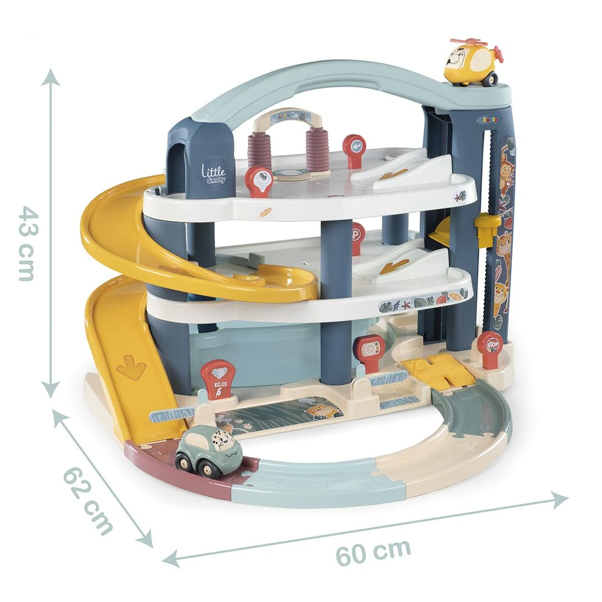 Набор машинок Smoby Big Garage Разноцветный-3