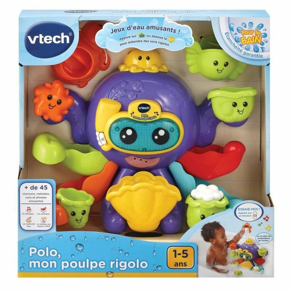 Игрушки для ванной Vtech Baby Polo, My Funny Octopus водный-2