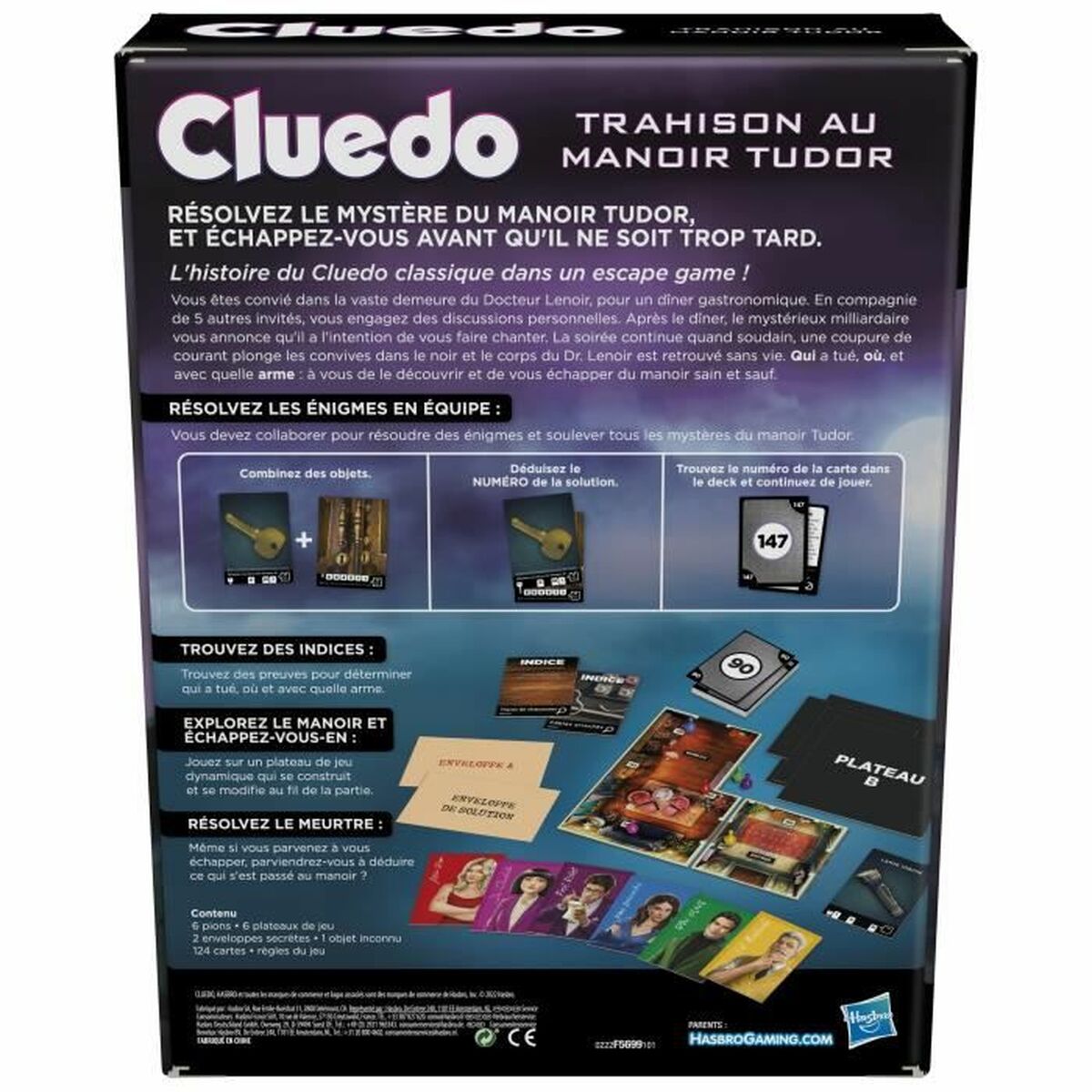 Настольная игра Hasbro Cluedo Betrayal at the Tudor Manor (FR)-4