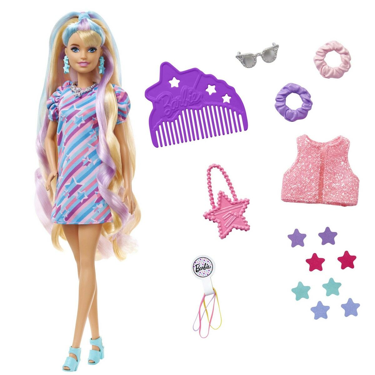 Barbie Doll HCM88 9 Items Plastic-5