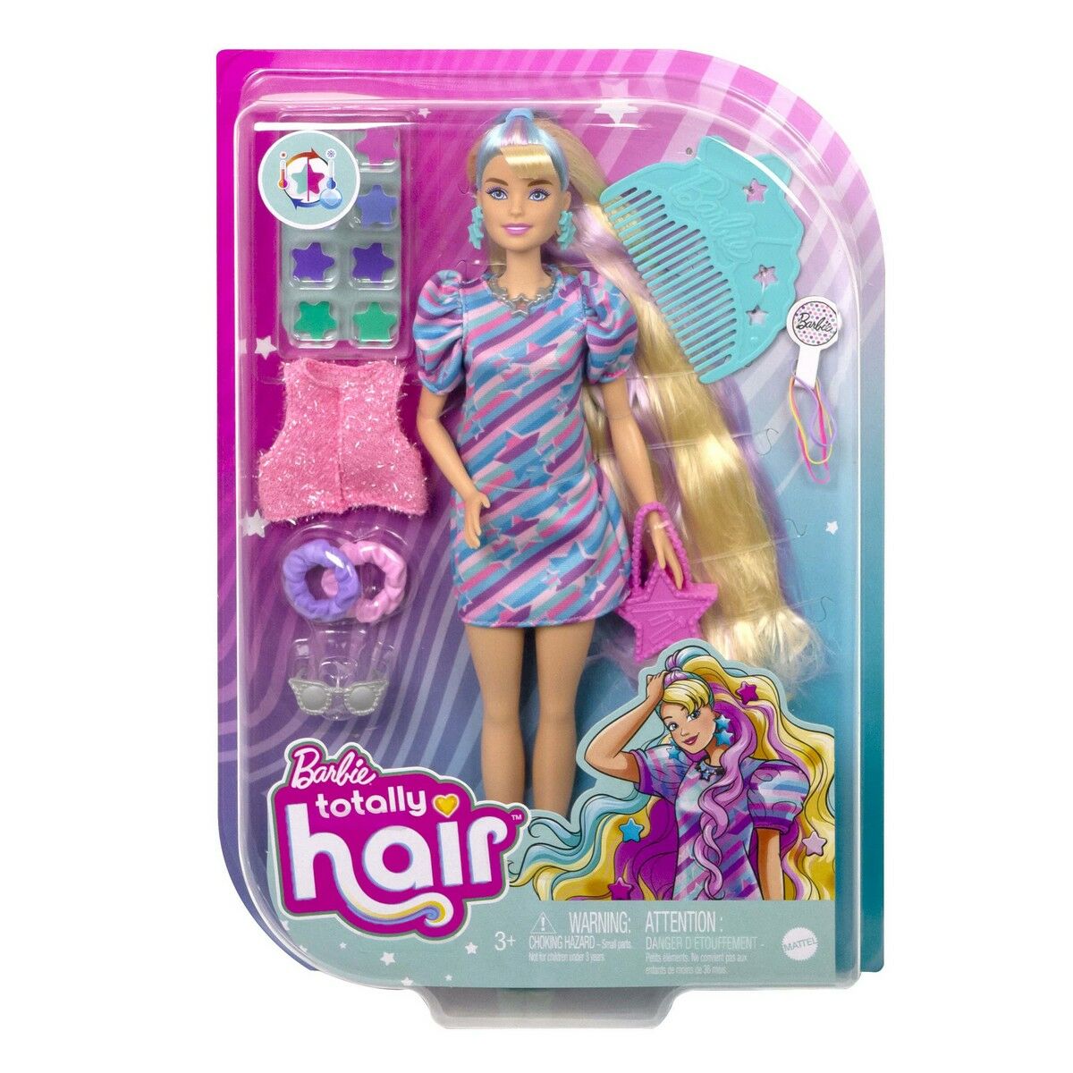 Barbie Doll HCM88 9 Items Plastic-8
