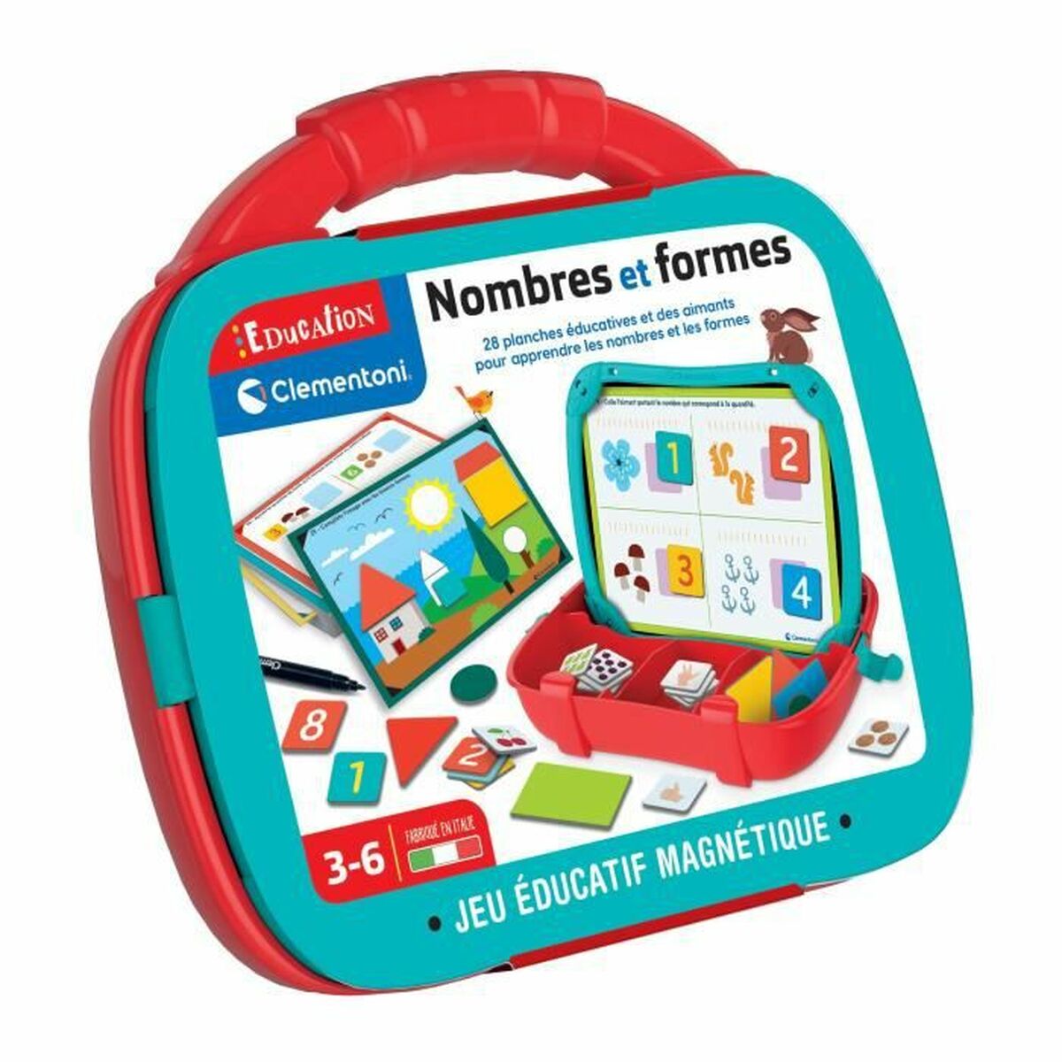 Children's Educational Game Clementoni Case Figures Shapes (FR)-5