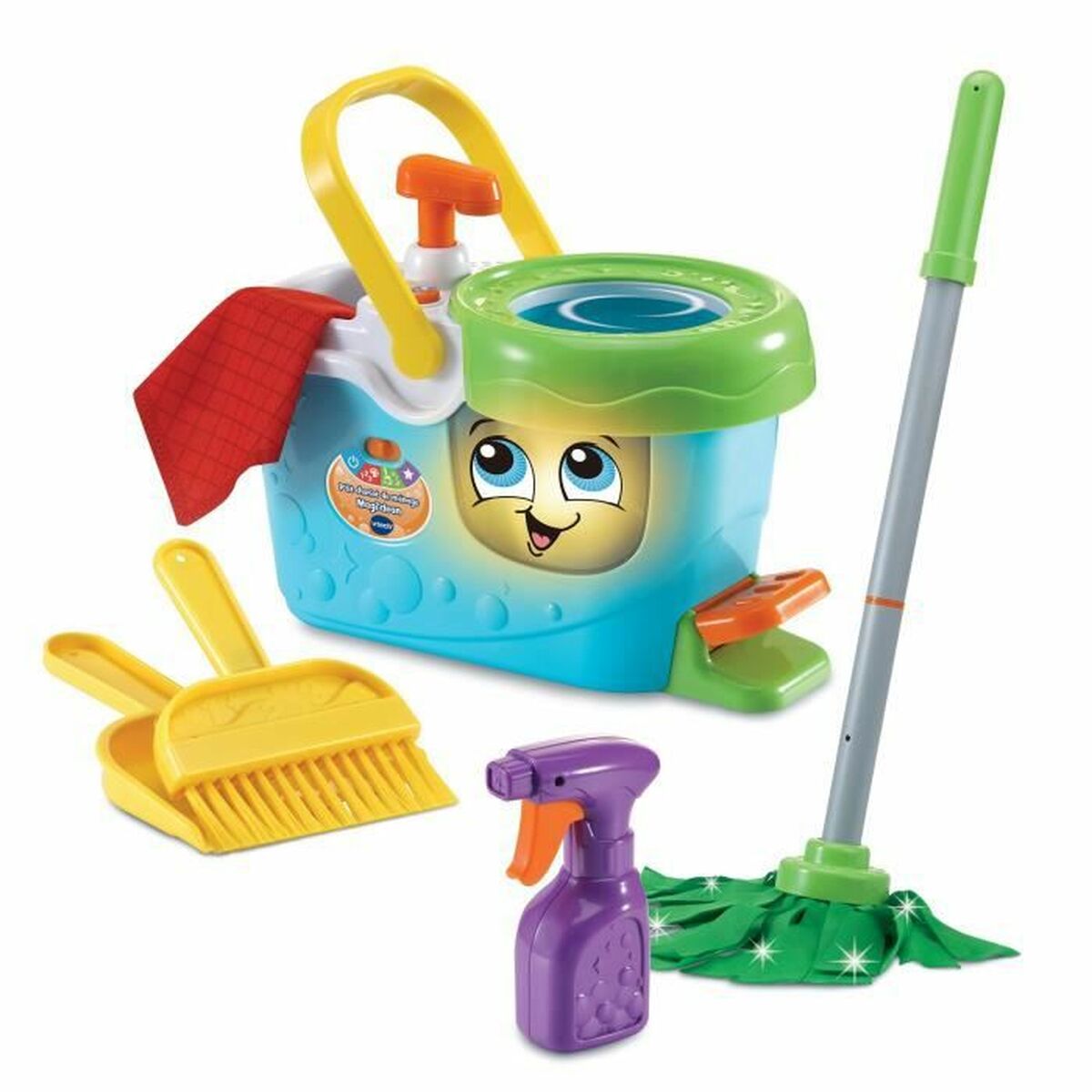 Набор для чистки и хранения Vtech Little Magi'clean Cleaning Trolley Игрушки-3