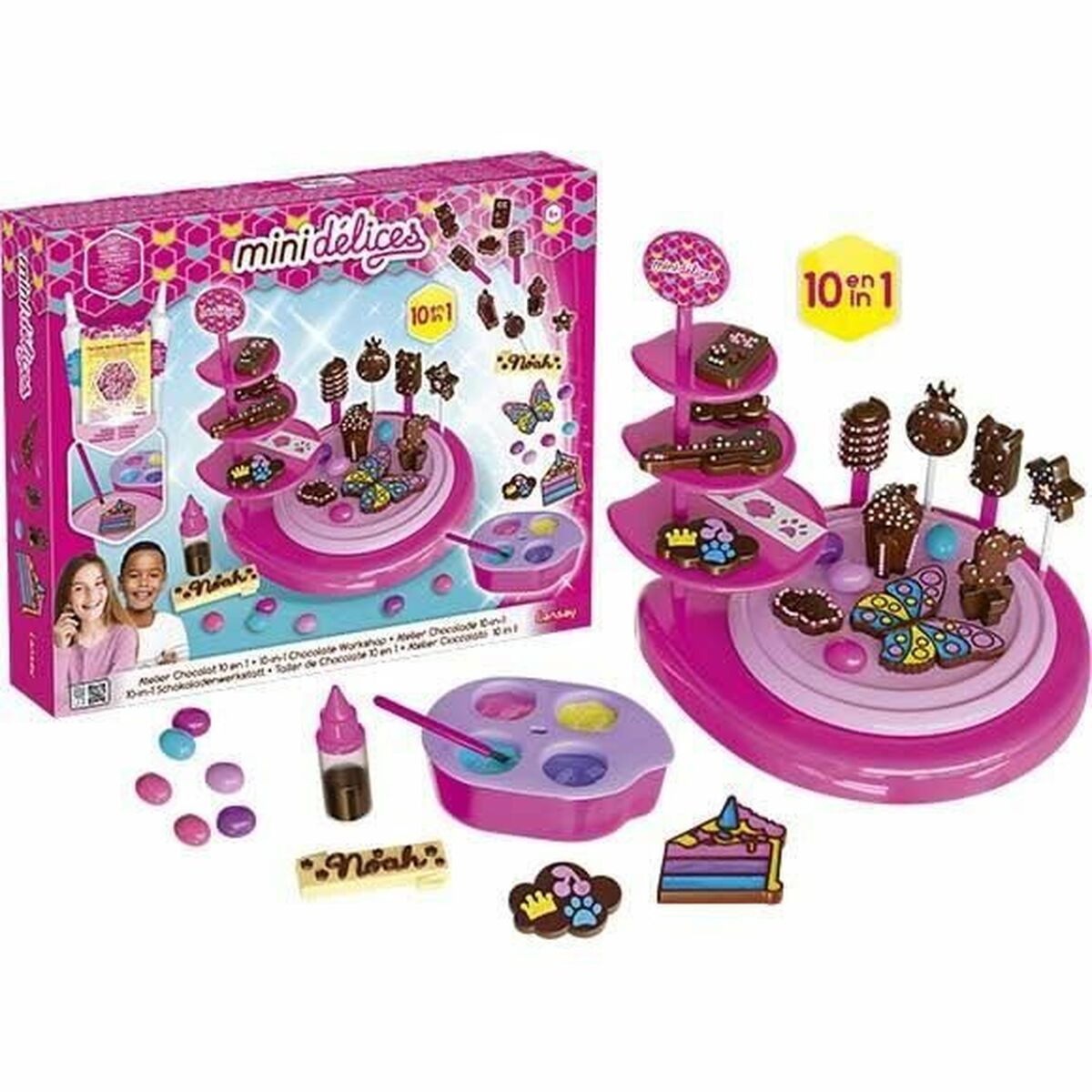 Lansay Mini Délices Craft Kit - 10 In 1 Chocolate Workshop Pastry Shop-2