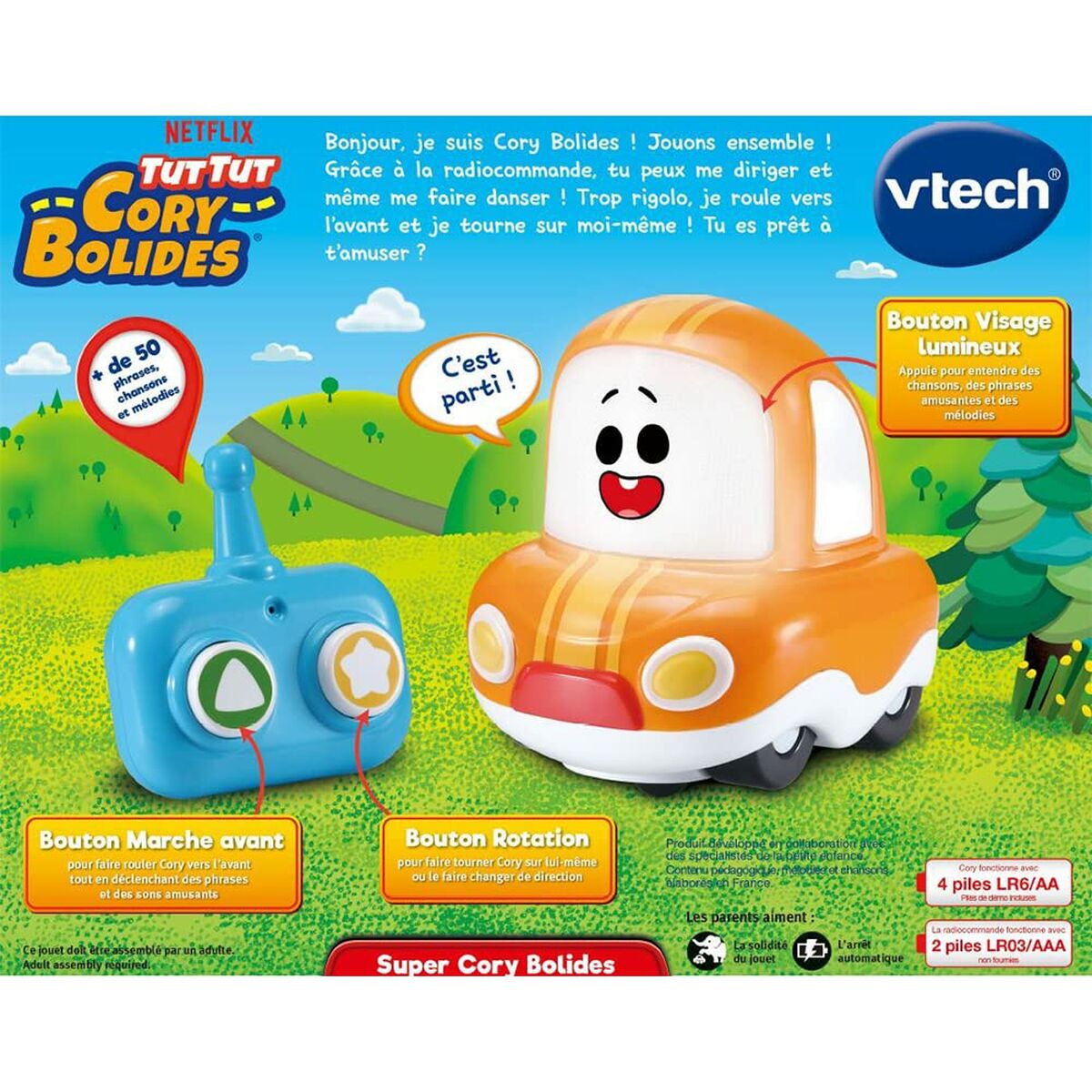 Машинка на радиоуправлении Vtech   Оранжевый Разноцветный-2