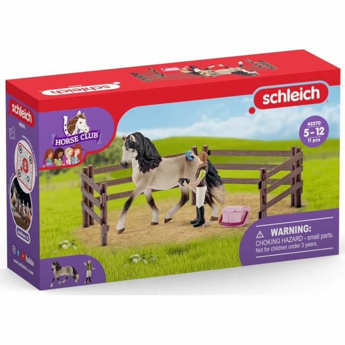 Playset Schleich Andalusian horses care kit-2