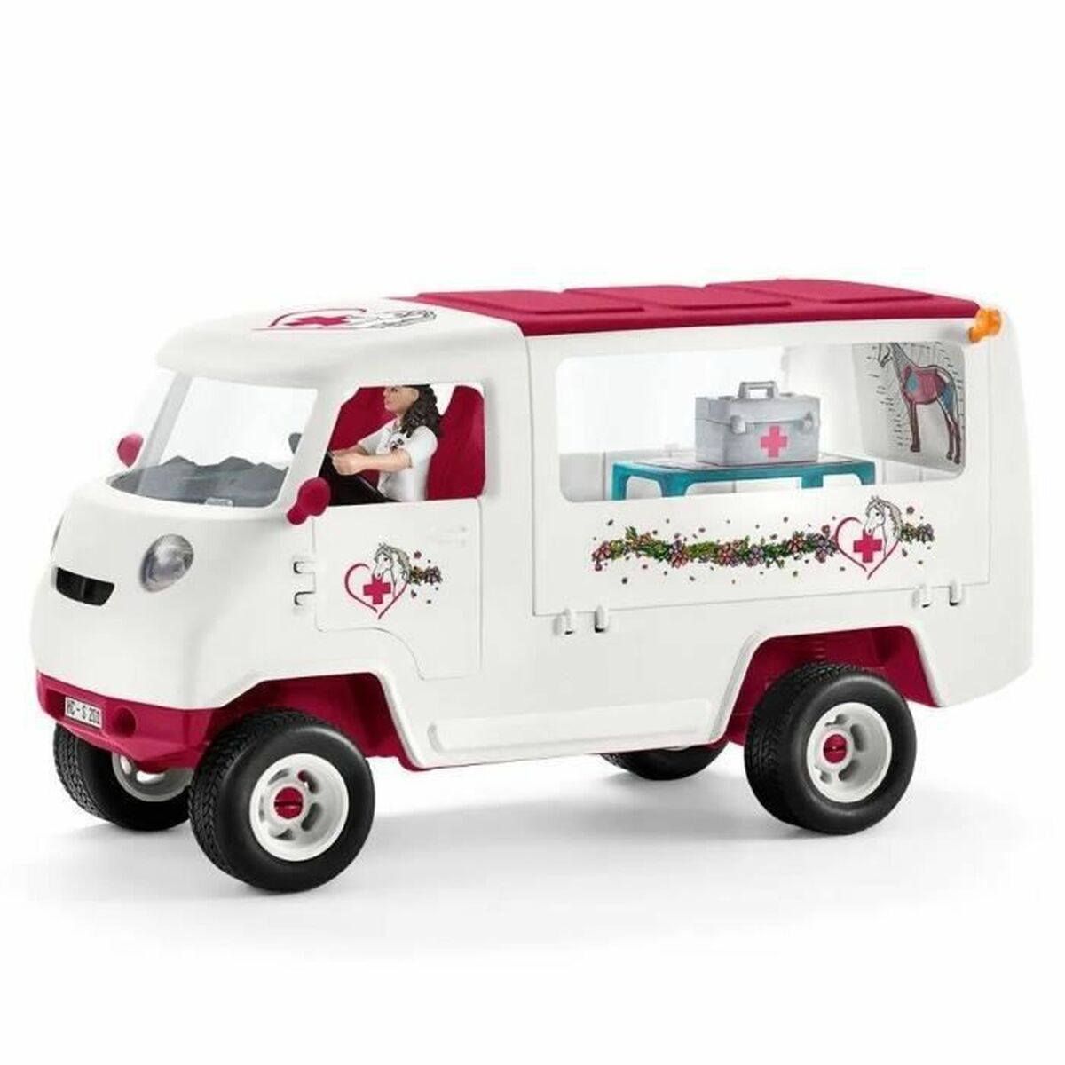 Playset Schleich Mobile Vet with Hanoverian Foal-3