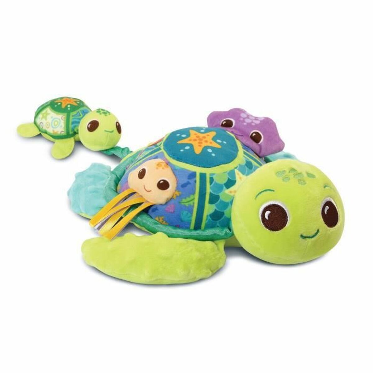 Plush Vtech Baby Juju, Mother Turtle + 6 Months Reworked Musical-6