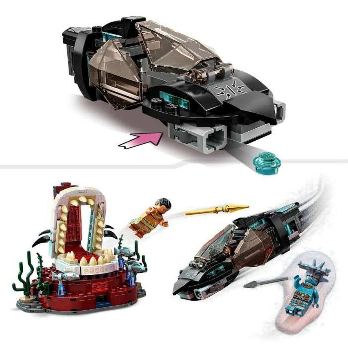 Строительный набор Lego Marvel 76213 The Throne Salle of King Namor-4