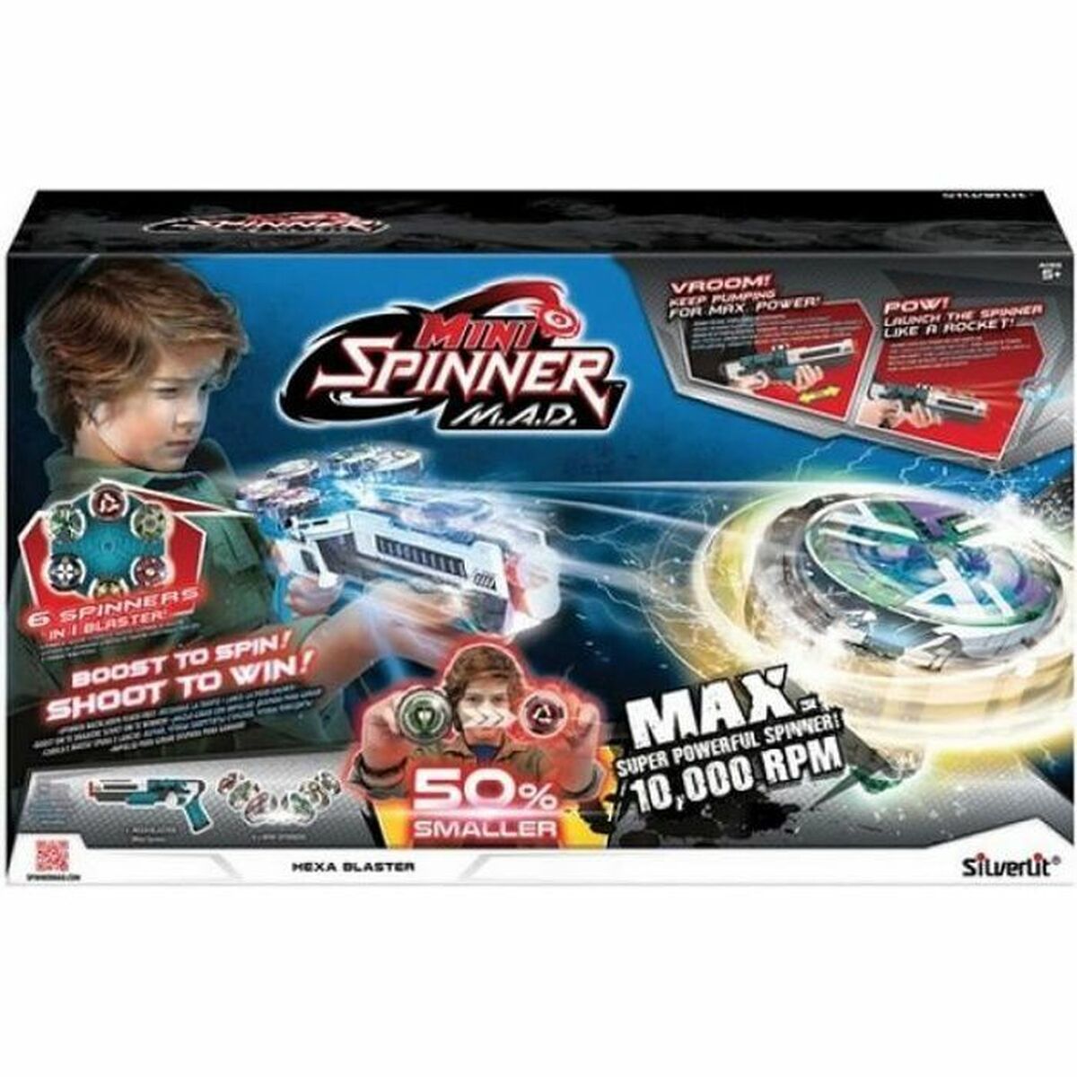 Юла Silverlit Mini Spinner Пистолет грънчар