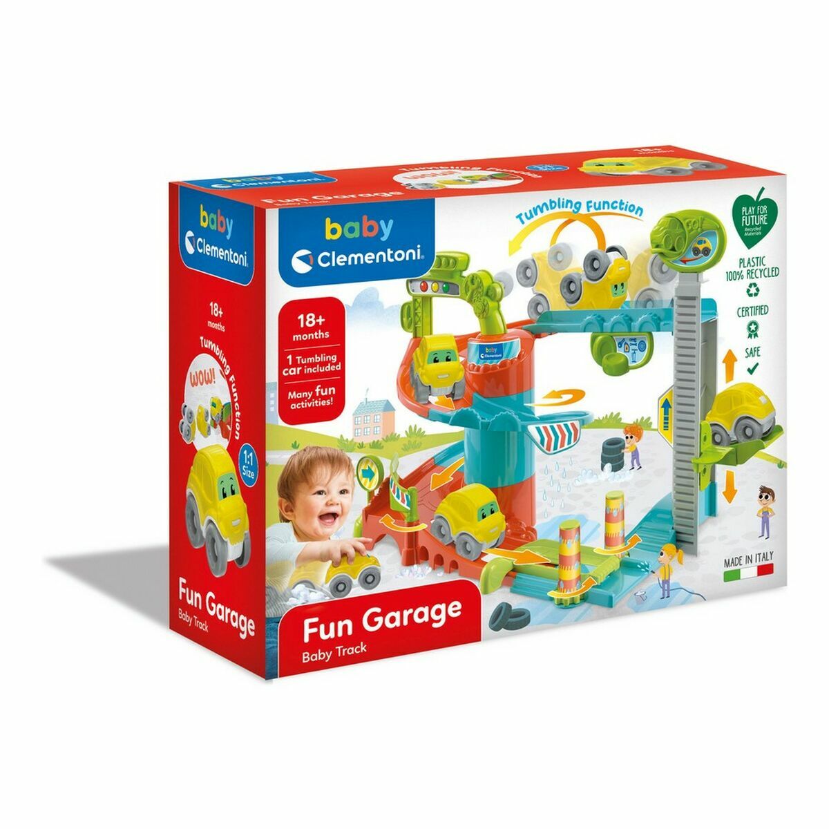 Garage-parking with cars Fun Garage Baby Track Clementoni FUN GARAGE - BABY TRACK-2