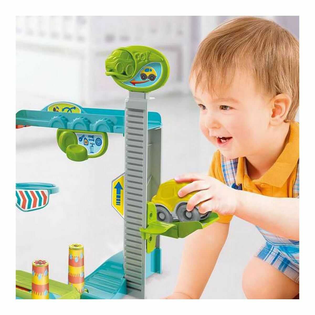 Garage-parking with cars Fun Garage Baby Track Clementoni FUN GARAGE - BABY TRACK-4