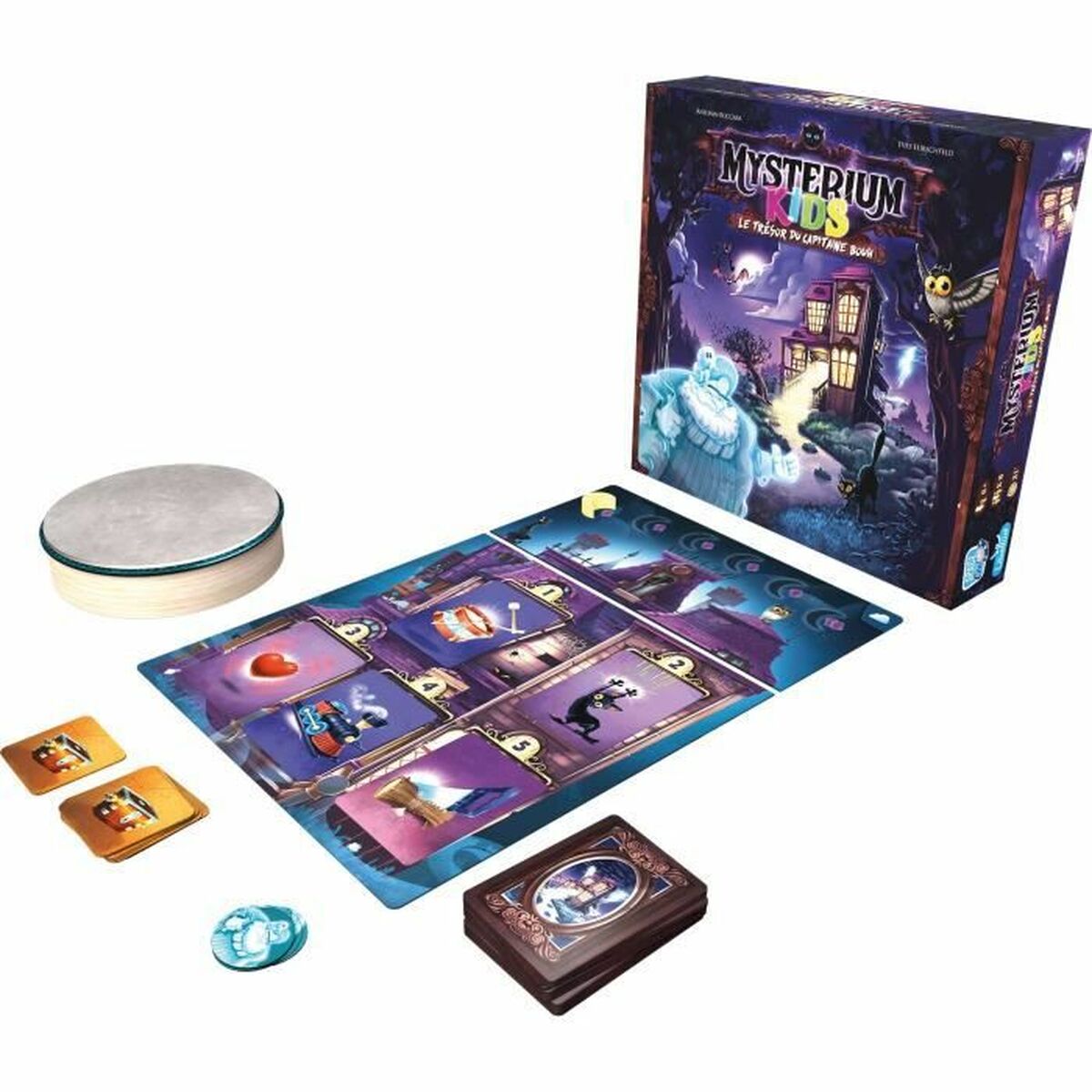 Настольная игра Asmodee Mysterium Kids: Le Trésor du Capitaine Bouh (FR)-5