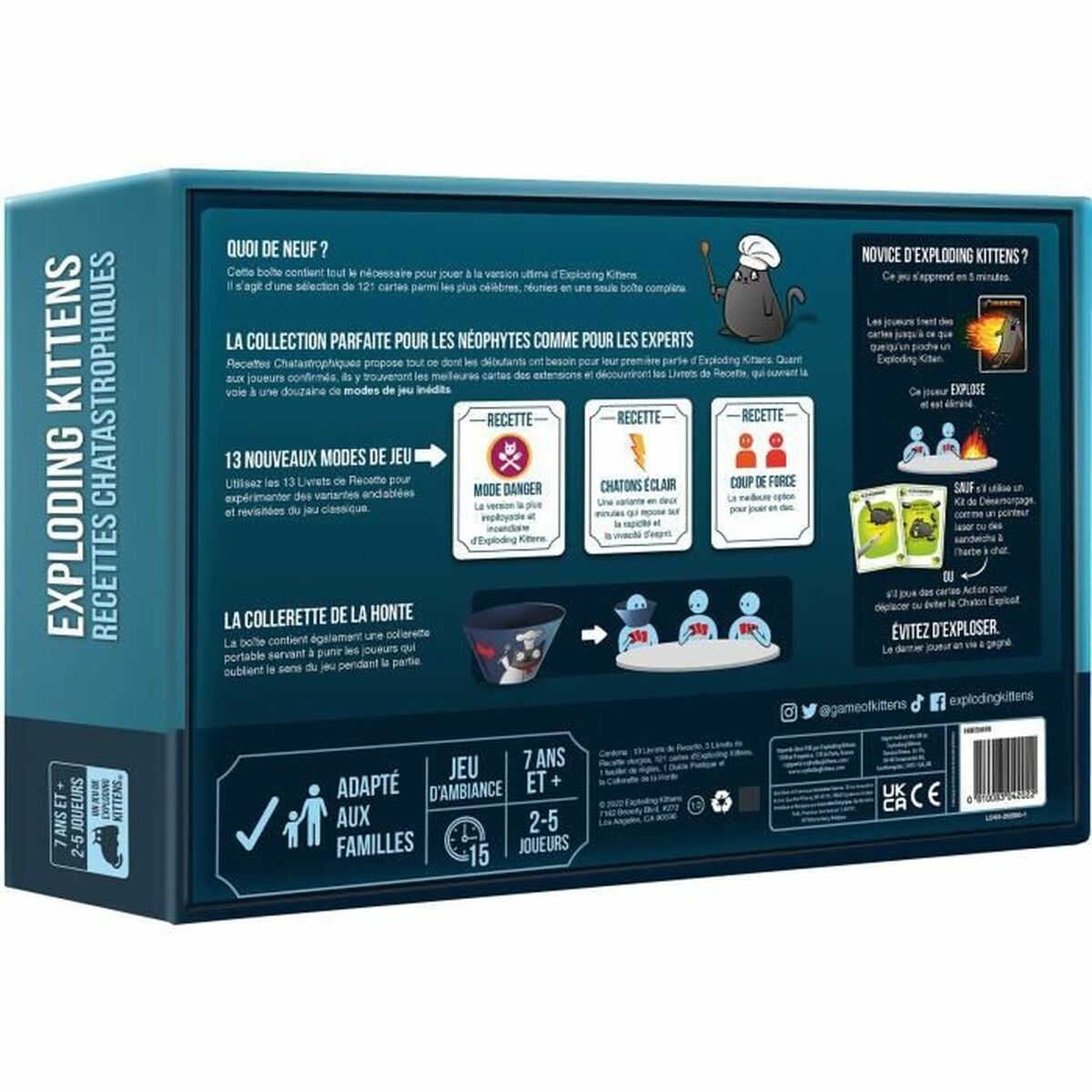 Настольная игра Asmodee Exploding Kittens: Recettes Chatastrophiques-2