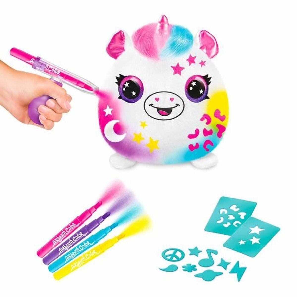Ремесленный комплект Canal Toys Airbrush Plush Barrel Plush Squishy Разноцветный-2