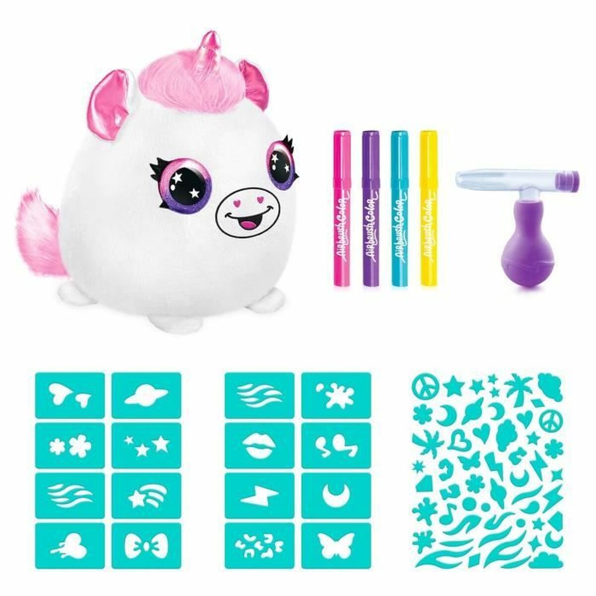 Ремесленный комплект Canal Toys Airbrush Plush Barrel Plush Squishy Разноцветный-3