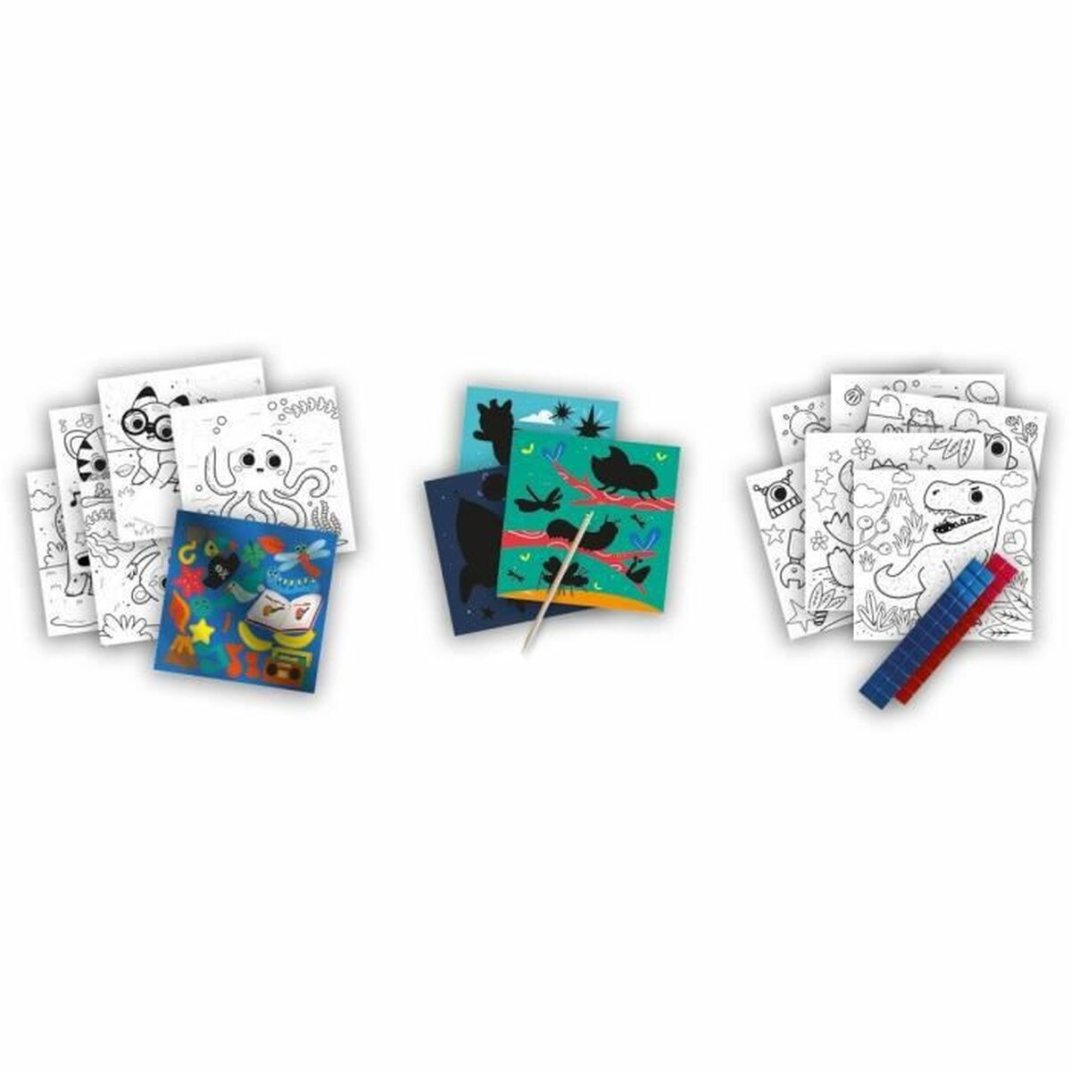 Рисунки для рисования SES Creative Activity Colouring Book 3-в-1 ноутбук-2