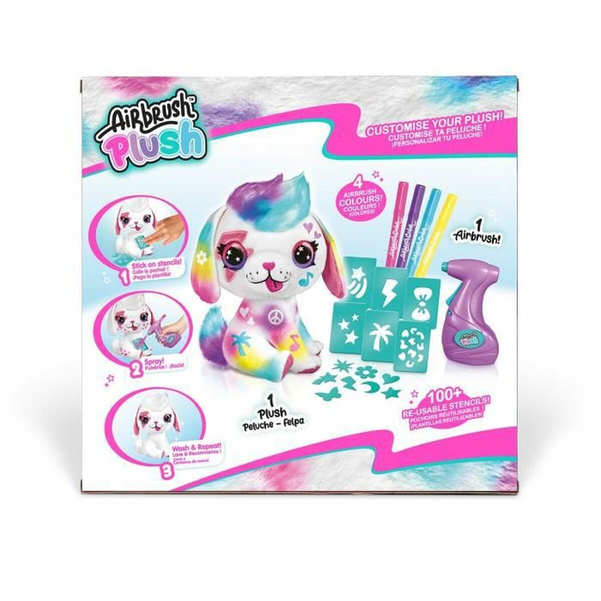 Ремесленный комплект Canal Toys Airbrush Plush Puppy кастомизированный-3