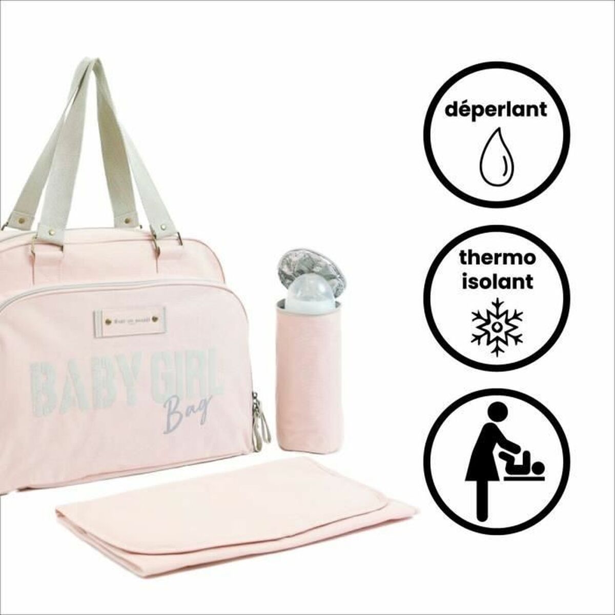 Сумка для пеленания Baby on Board Simply Babybag Розовый-2