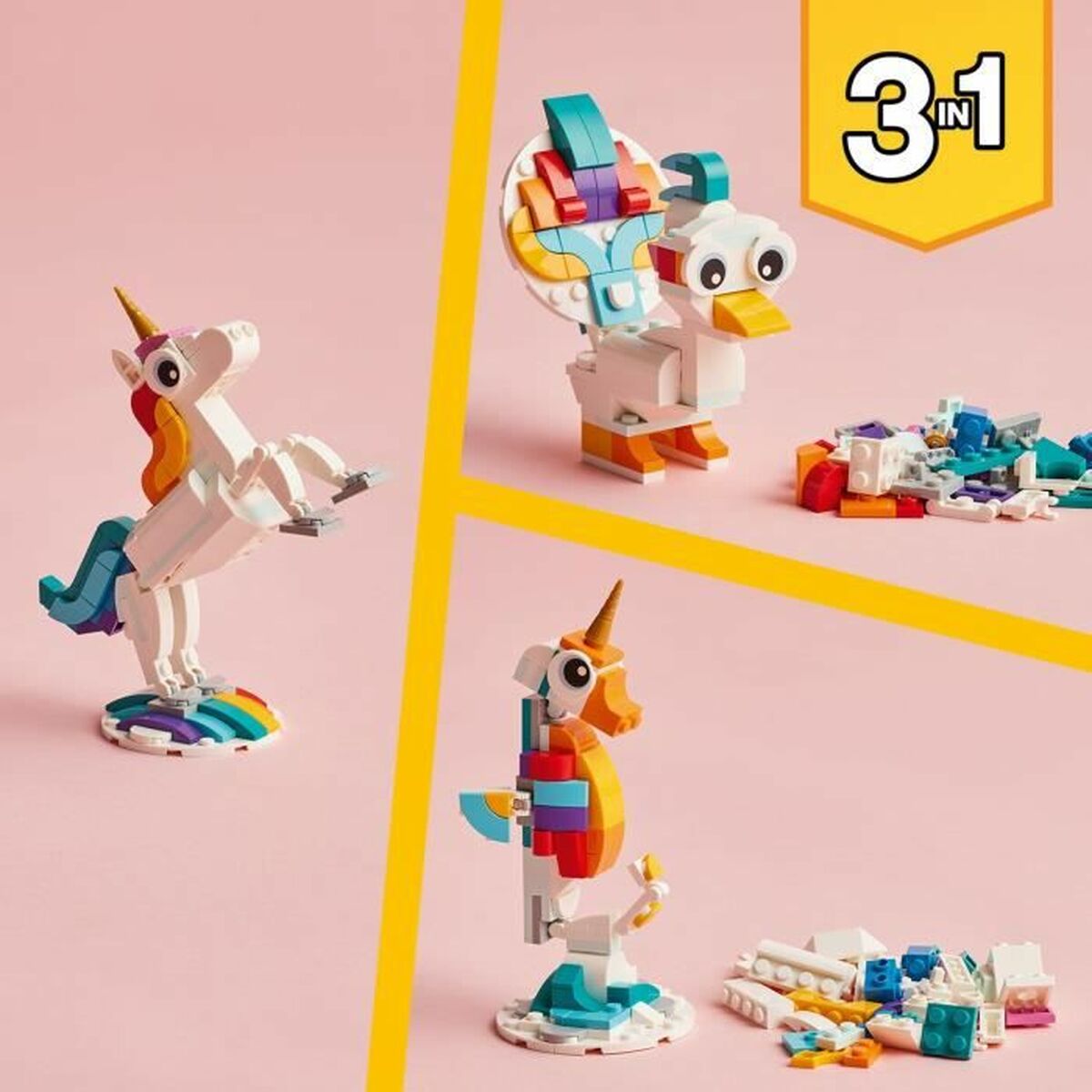 Playset Lego  Creator 3-in-1 31140 The magic unicorn-5