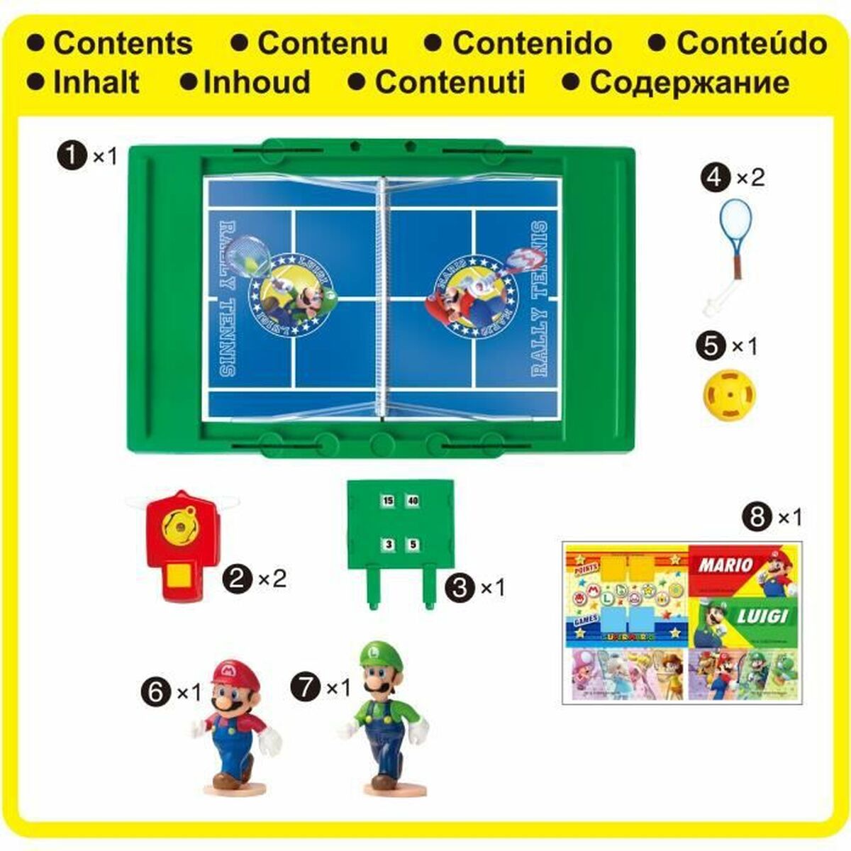 Настольная игра EPOCH D'ENFANCE Super Mario Rally Tennis (FR) Разноцветный-3
