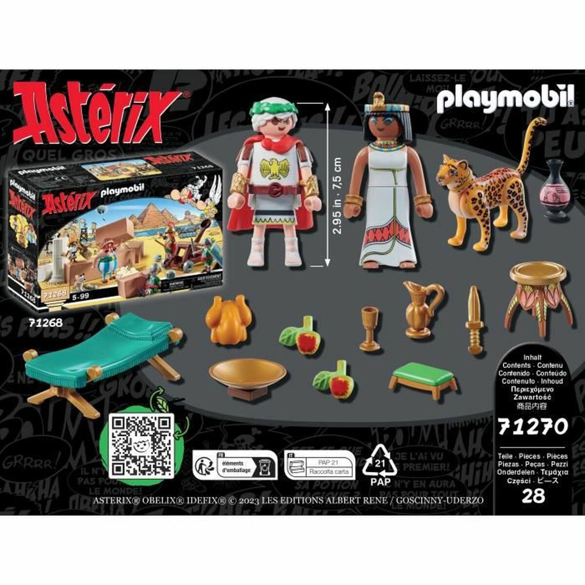 Playset Playmobil 71270 - Asterix: César and Cleopatra 28 Предметы-3