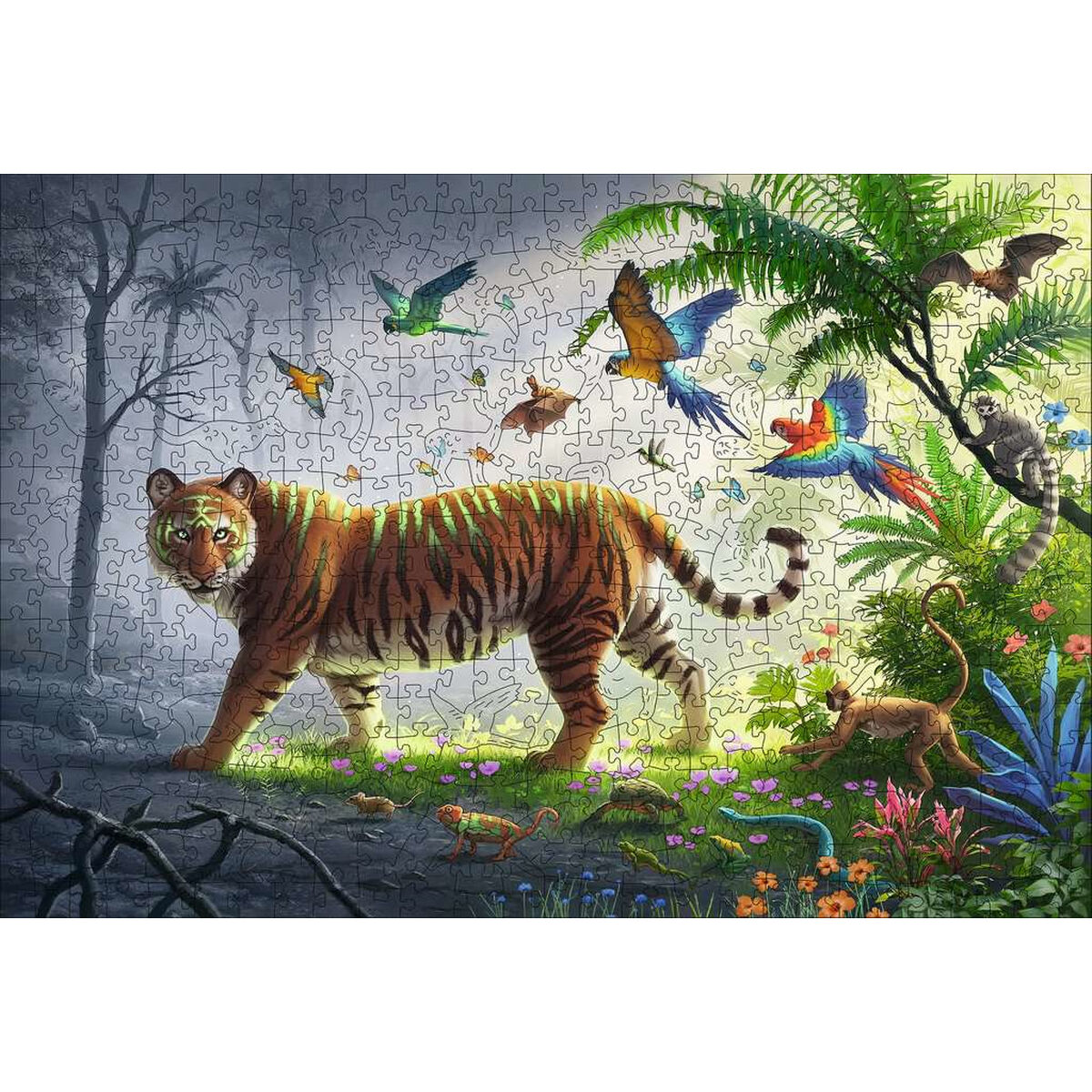 Головоломка Ravensburger Jungle Tiger 00017514 500 Предметы-2