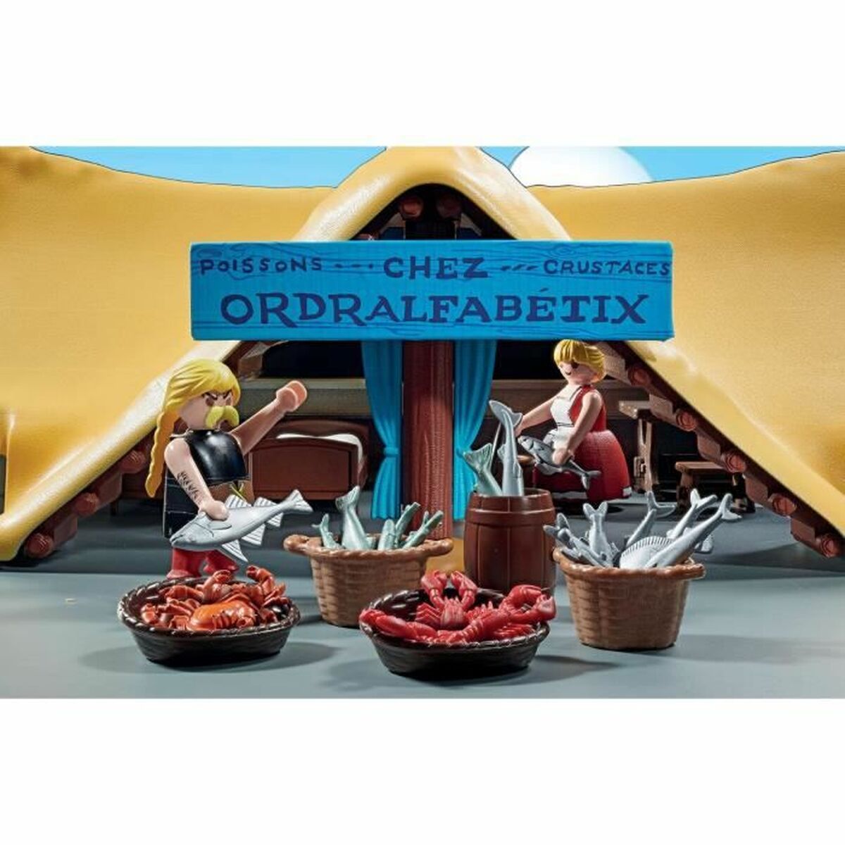 Playset Playmobil Astérix: Ordralfabetix Hut 71266 73 Предметы-3