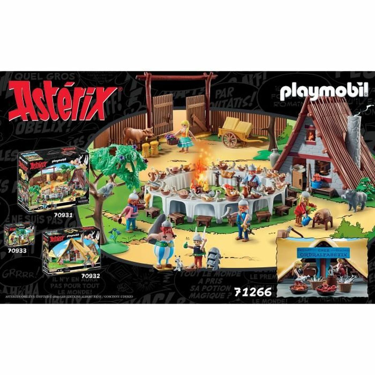 Playset Playmobil Astérix: Ordralfabetix Hut 71266 73 Предметы-4