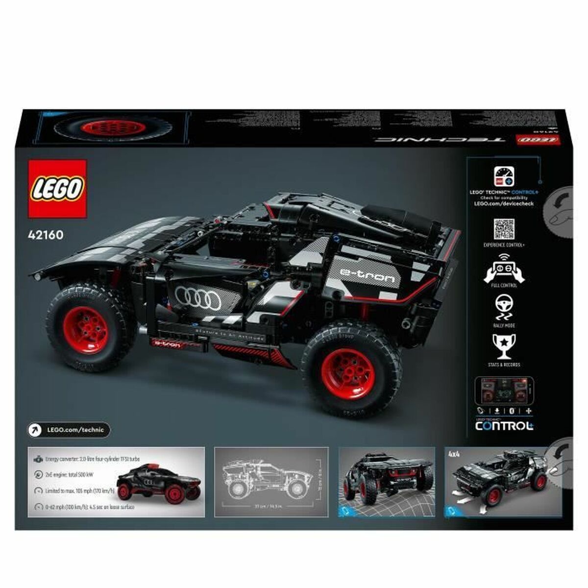 Набор машинок Lego Technic Audi 42160 Разноцветный-2