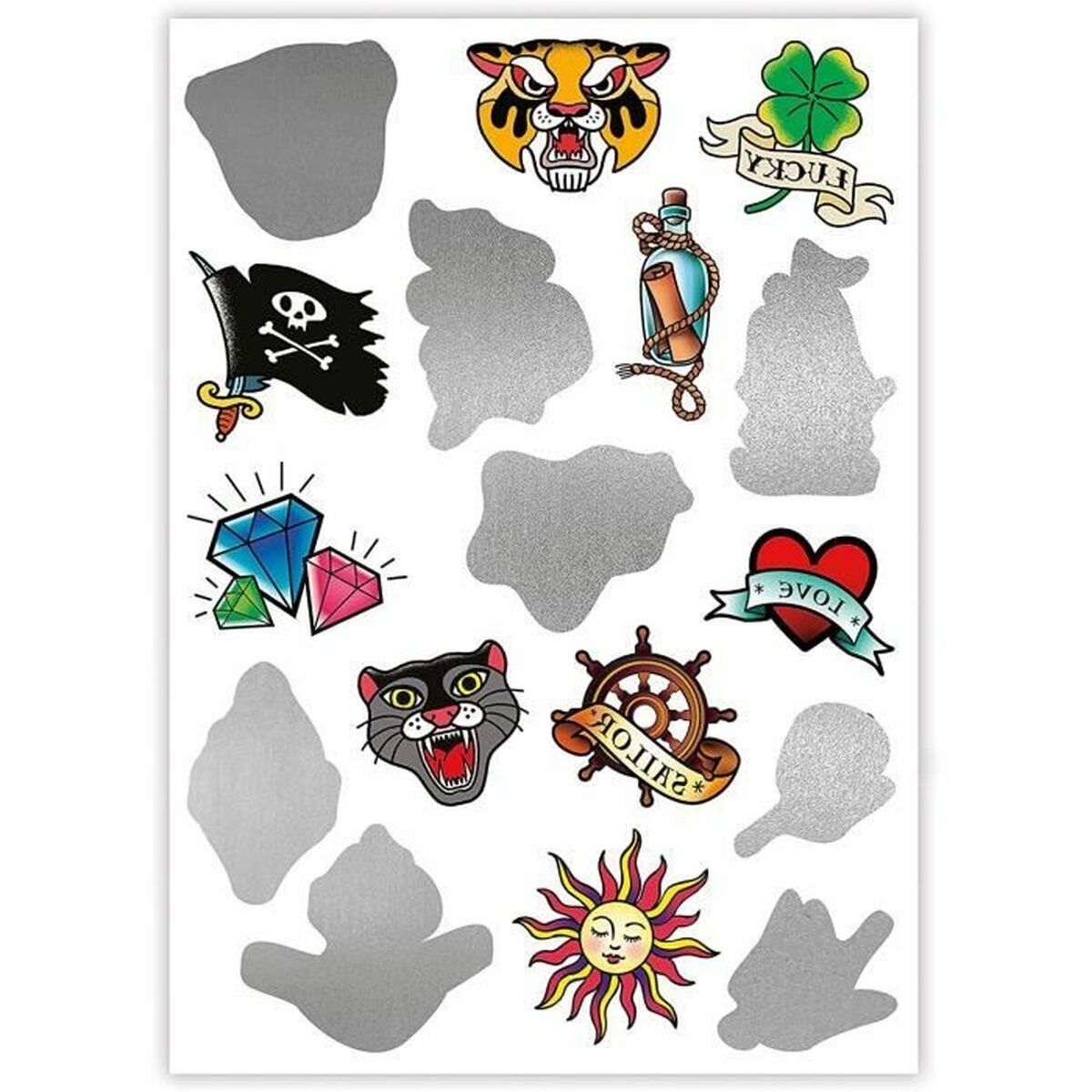 Задание для ручных действий Clementoni 17 Temporary Mystery Tattoos-2